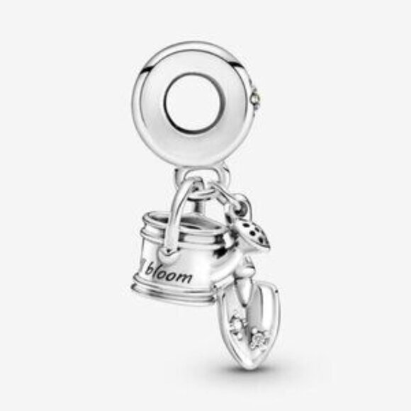 Pandora Watering Can & Trowel Dangle Charm - Picture 1 of 6
